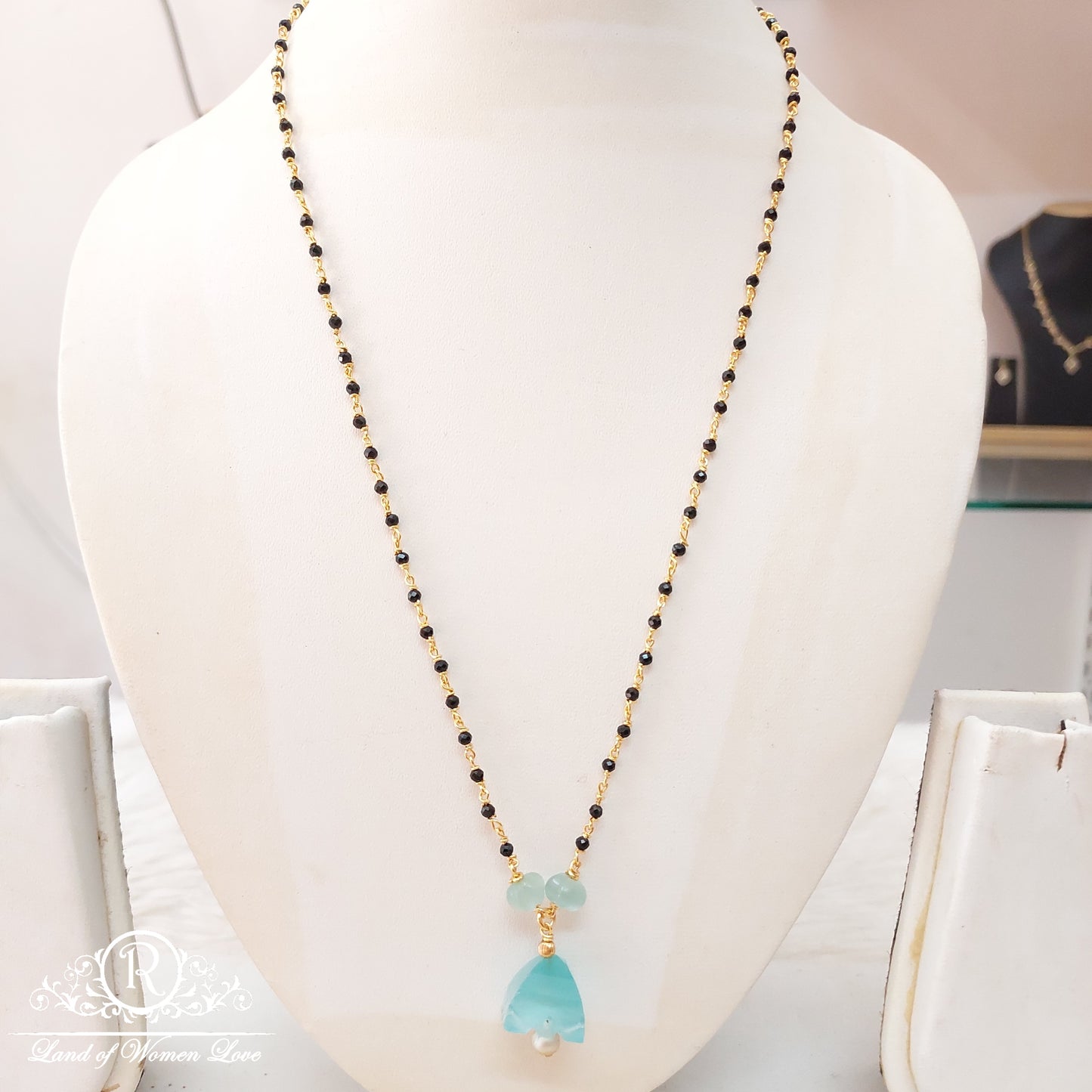 silver black beads-ri11 92.5 silver ramala jewelry / ramala collections