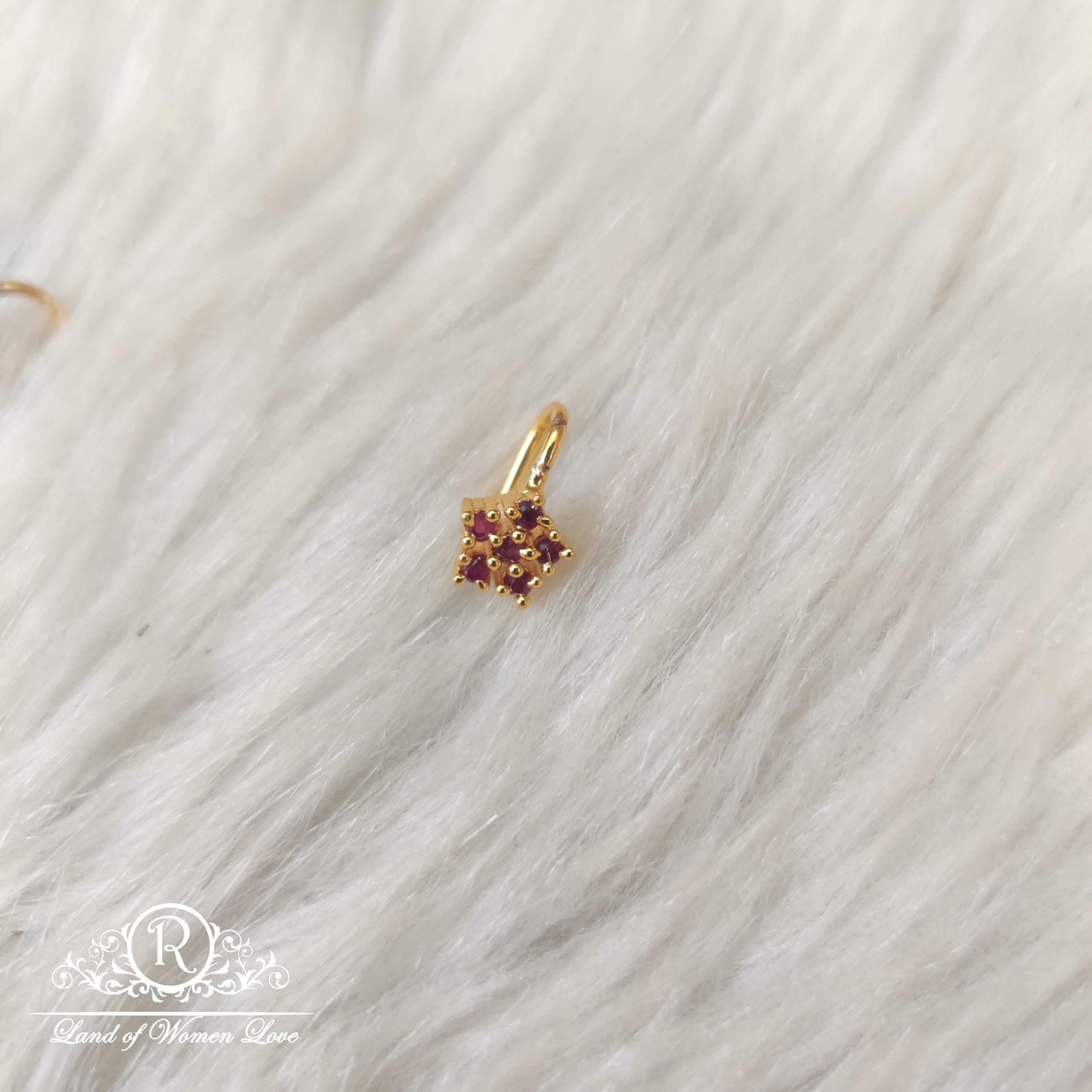 silver nose pins-ra57 92.5 silver ramala jewelry / ramala collections