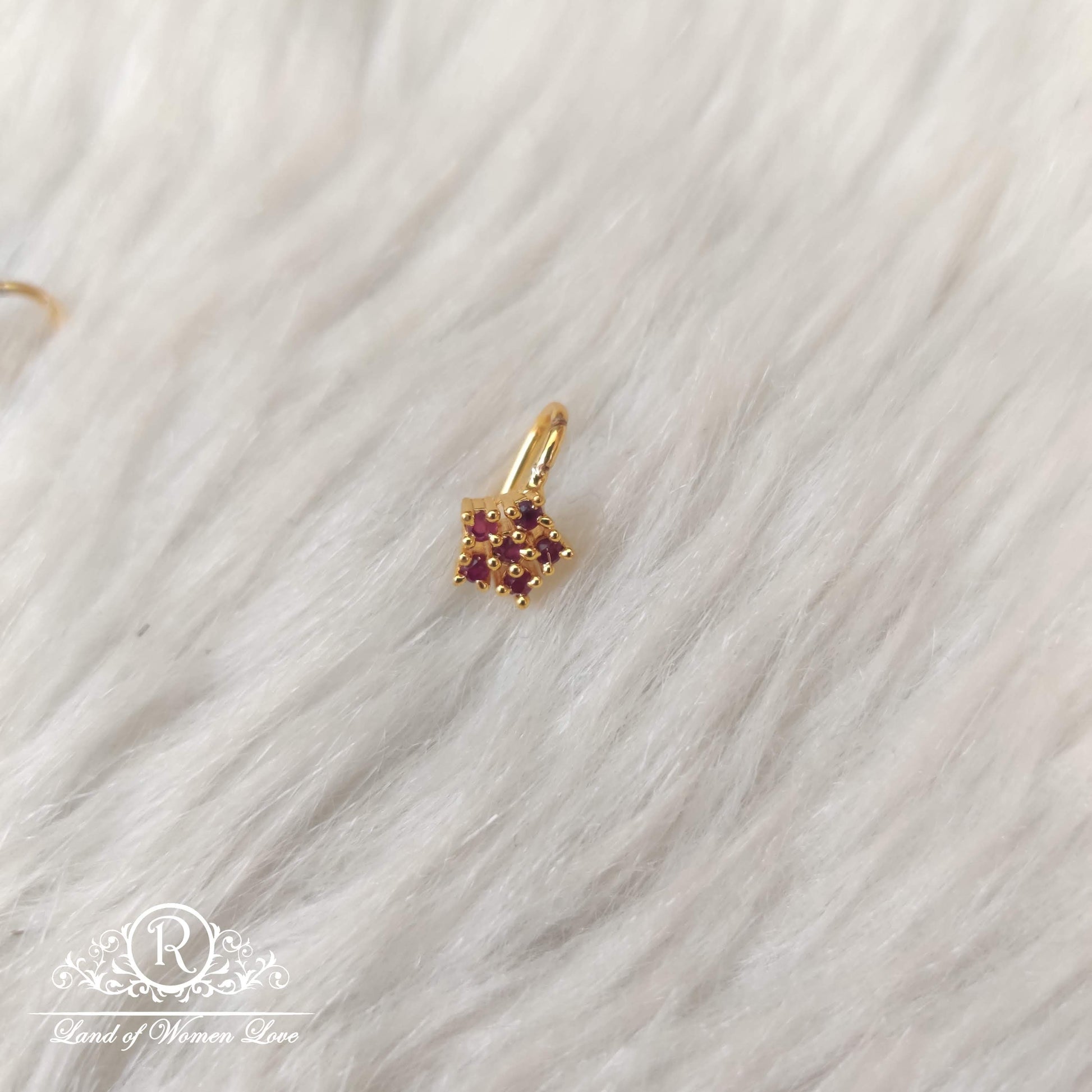 silver nose pins-ra57 92.5 silver ramala jewelry / ramala collections