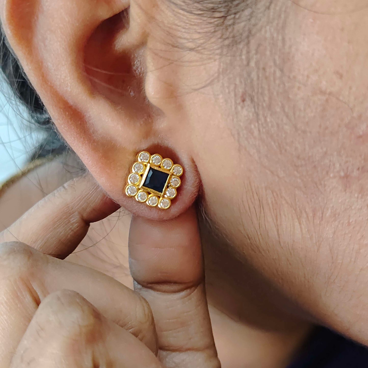 Silver earrings -RCM683