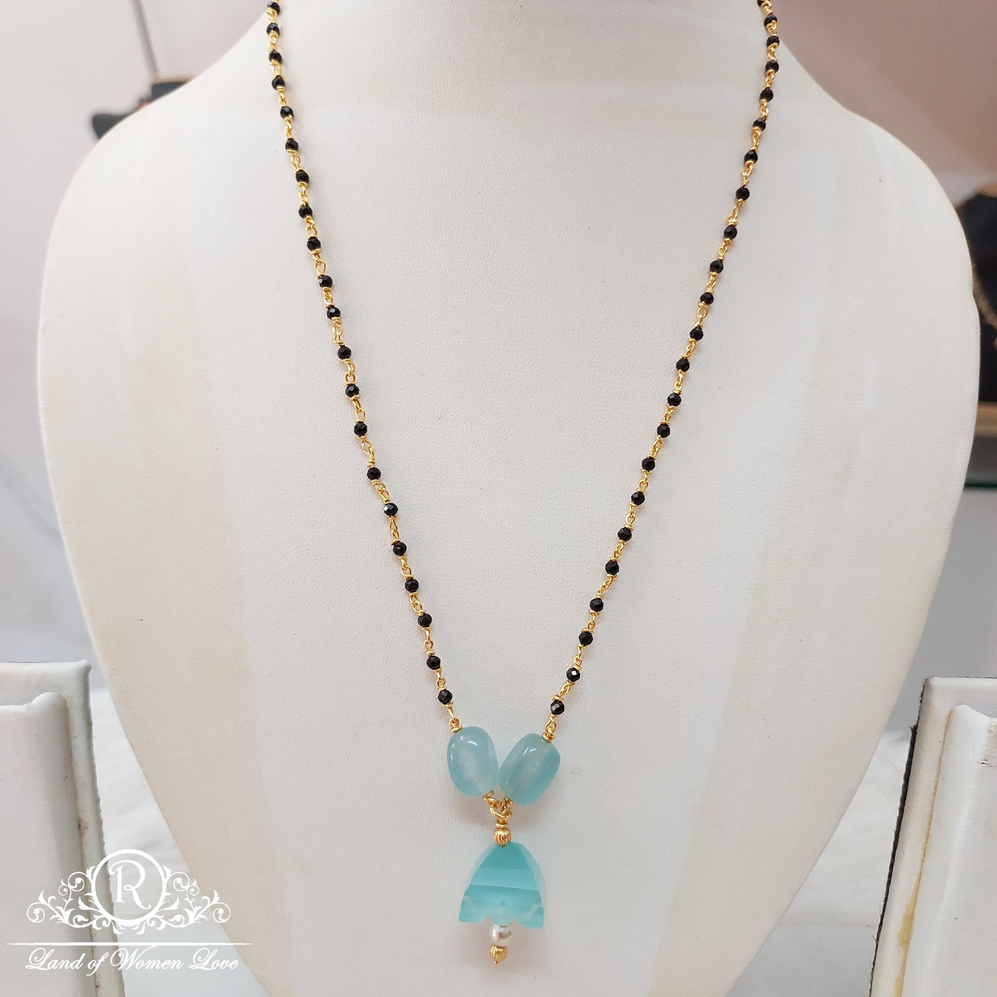 silver black beads-ri10-1 92.5 silver ramala jewelry / ramala collections