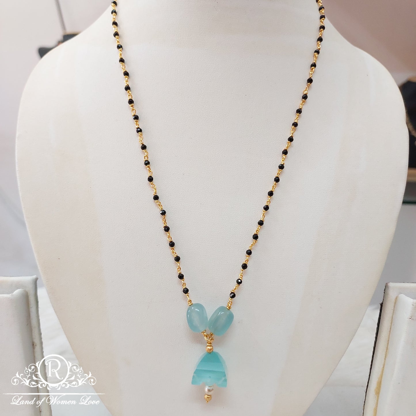 silver black beads-ri10-1 92.5 silver ramala jewelry / ramala collections