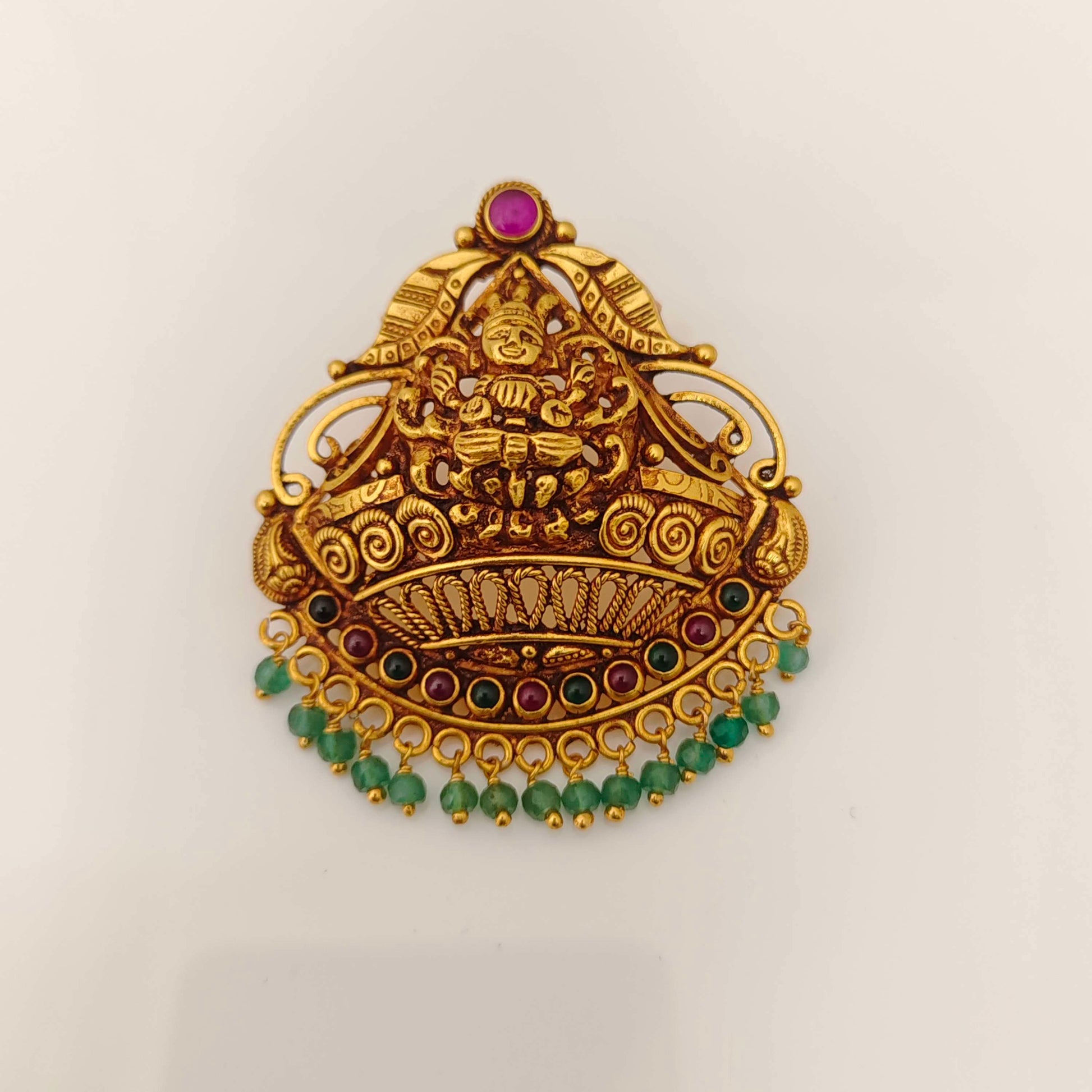 pendant silver lakshmidevi pendant design-rcjr589 92.5 silver ramala jewelry / ramala collections