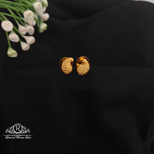 earrings 92.5 silver simple and cute earrings with mango design-rcjr952 92.5 silver ramala jewelry / ramala collections