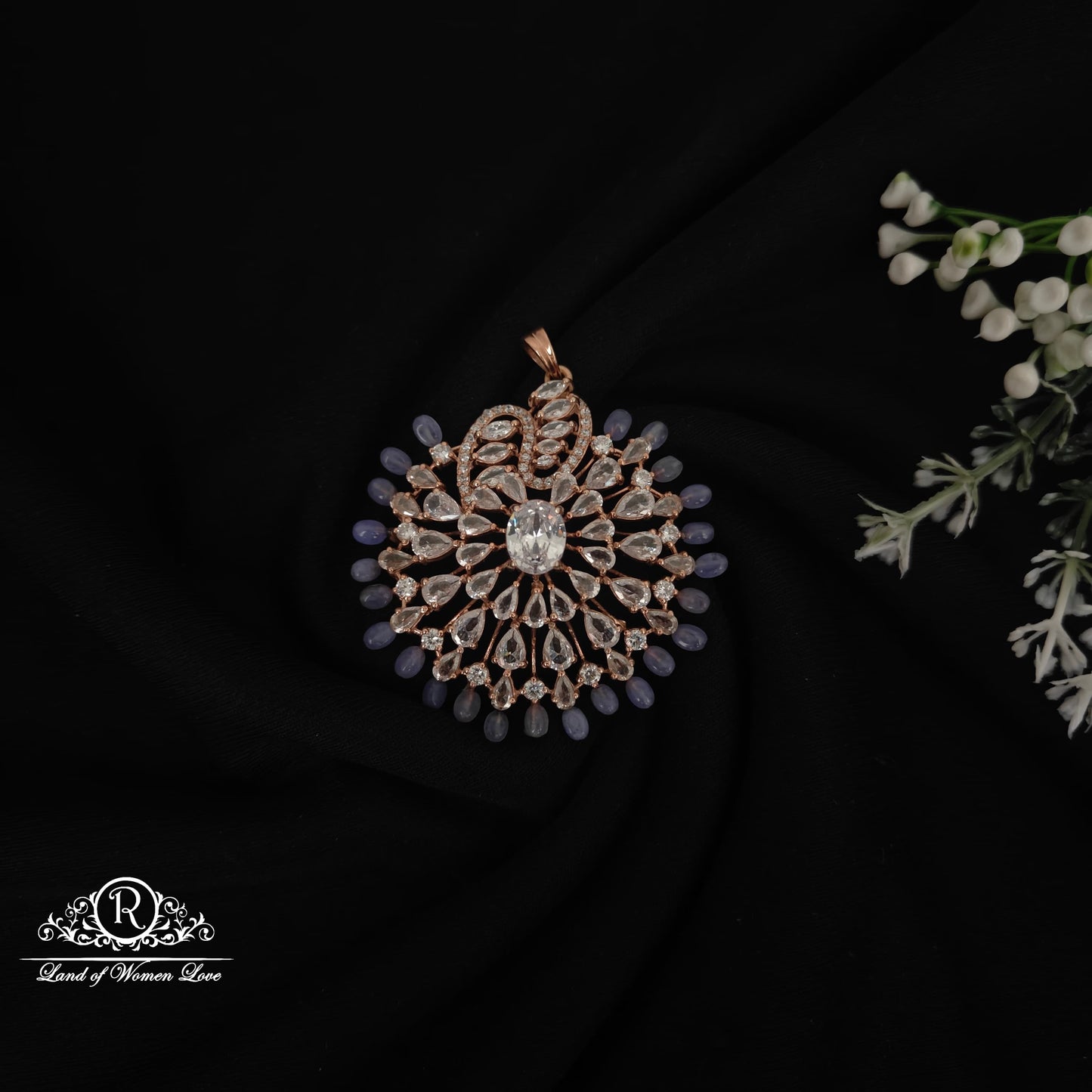 earrings 92.5 silver fusion rose gold polish locket-rcm1066 92.5 silver ramala jewelry / ramala collections