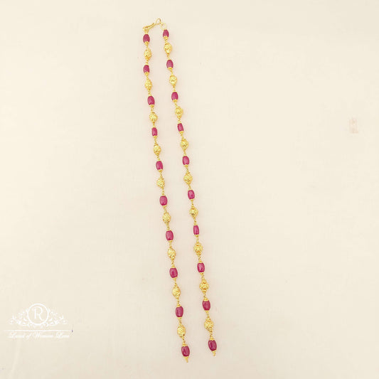 chain silver gold balls with beads openble chain-jr89 92.5 silver ramala jewelry / ramala collections