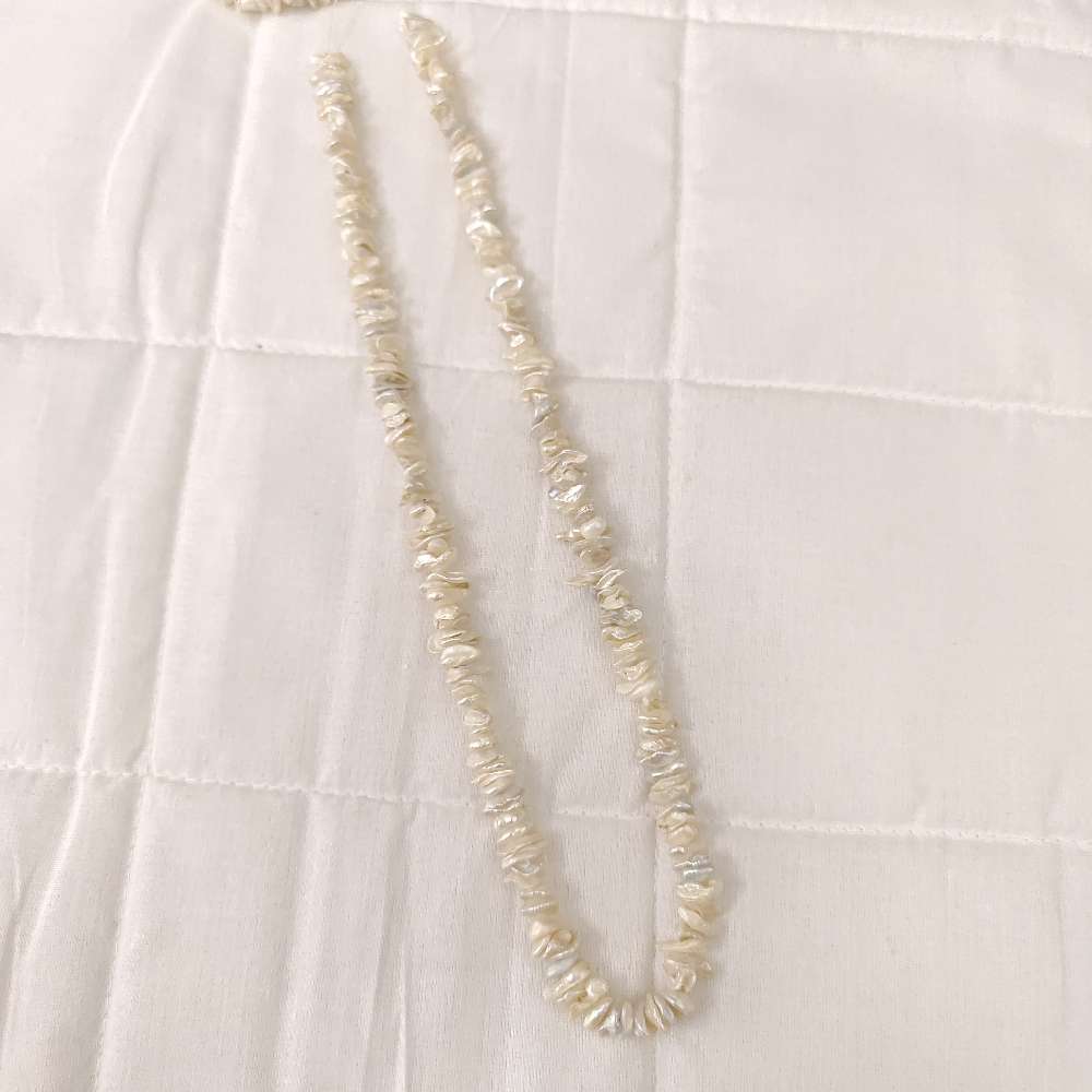 Keshi Pearl White Beads-RCMB43