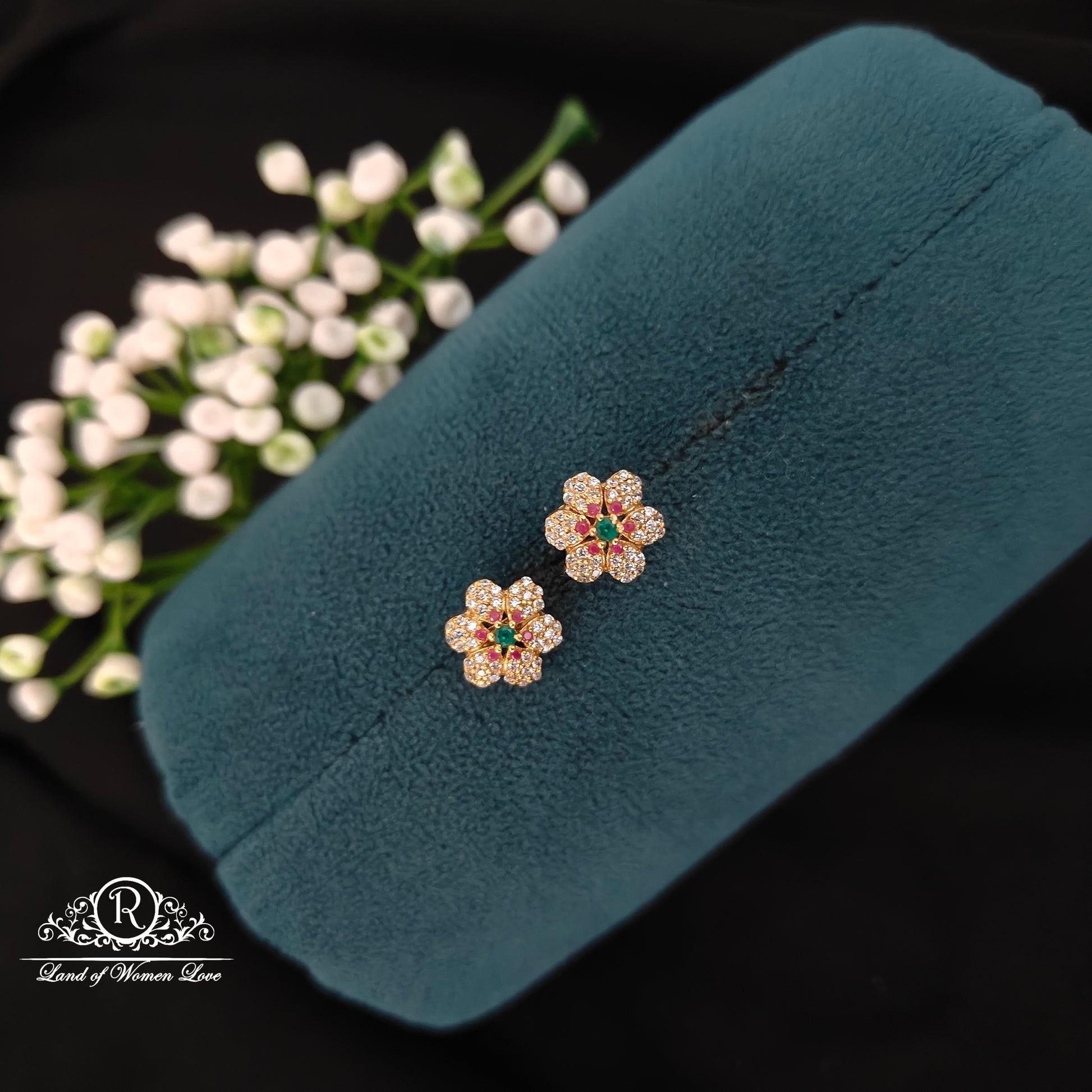 earrings silver cute and beautiful earrings -rcbg088 92.5 silver ramala jewelry / ramala collections