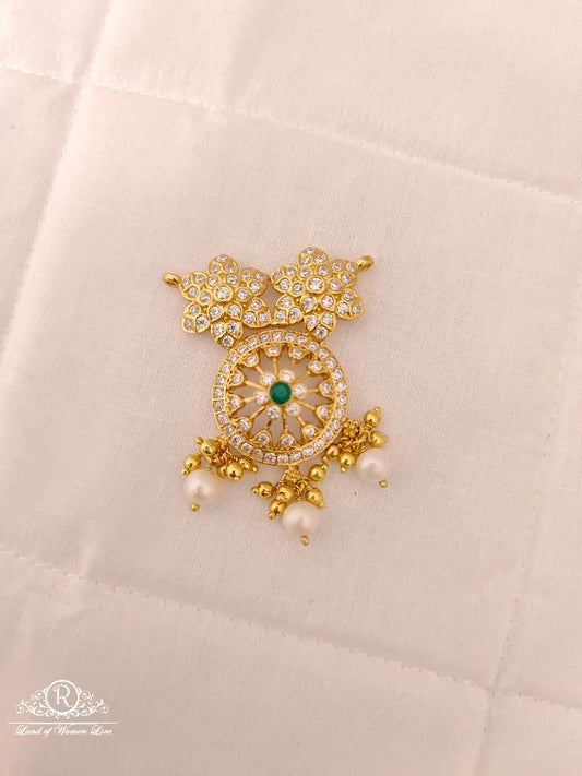 silver white stones locket-m334 92.5 silver ramala jewelry / ramala collections