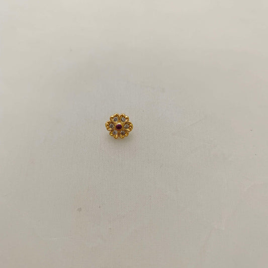 pendant silver flower side locket -rcjr414 92.5 silver ramala jewelry / ramala collections