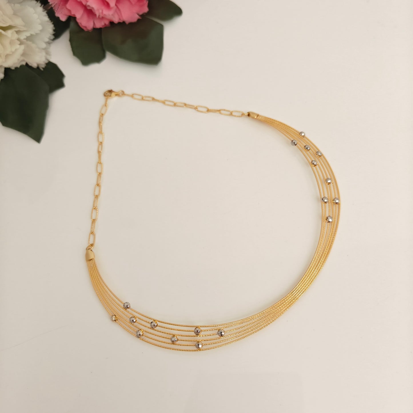 necklace silver light weight kante -rct342 92.5 silver ramala jewelry / ramala collections