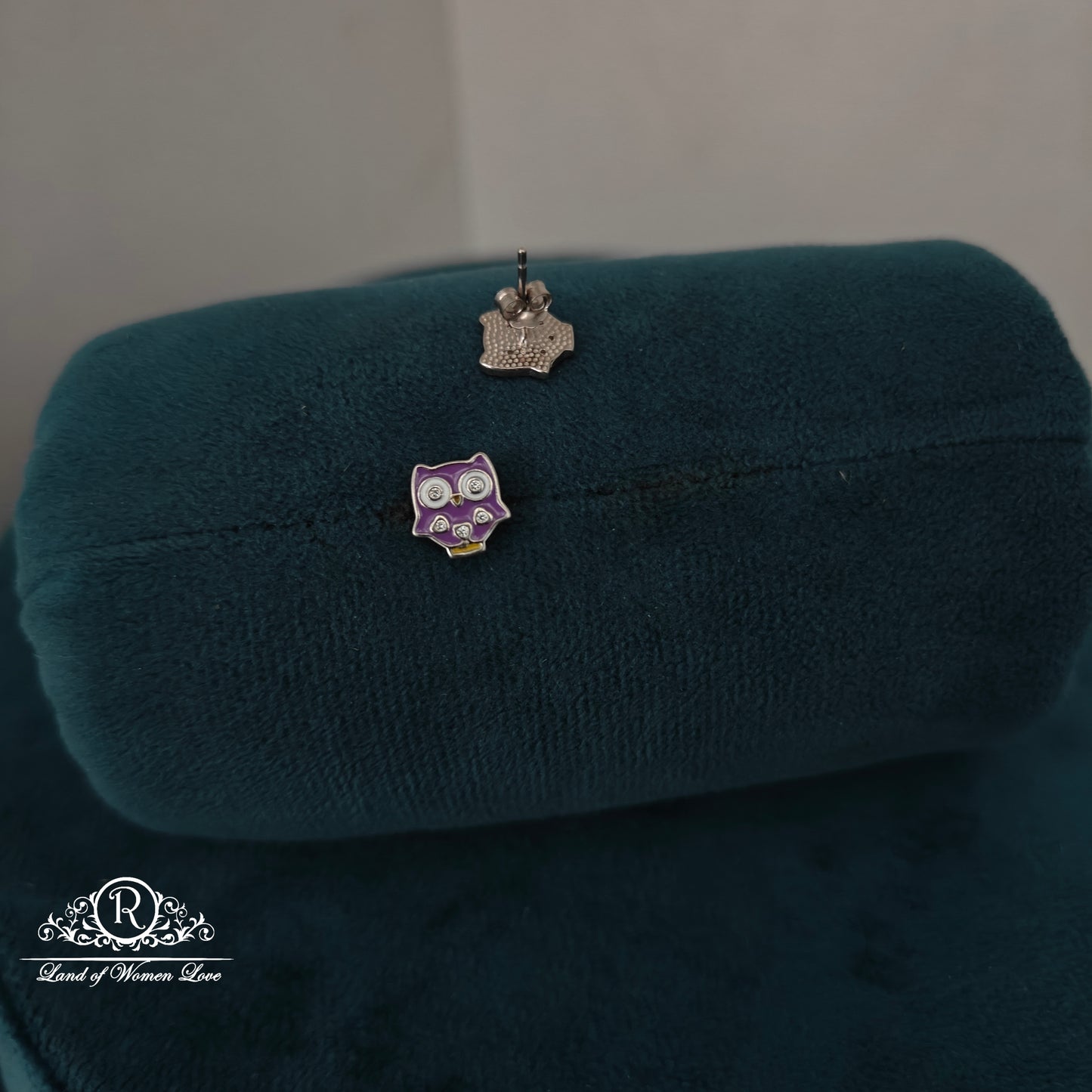 92.5 silver simple and Cute kids earrings -RCHK0175-2