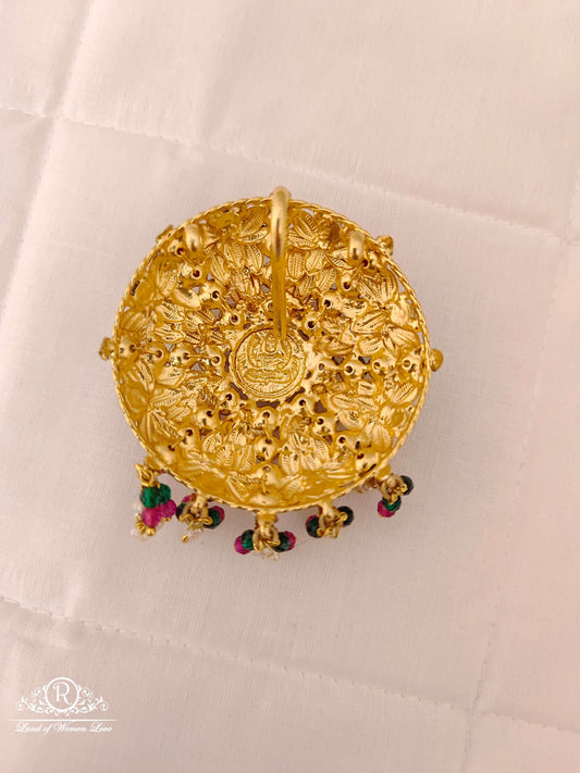 Silver Coral Design Locket-V047