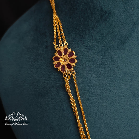 92.5 silver simple and cute chandraharam-RCK298