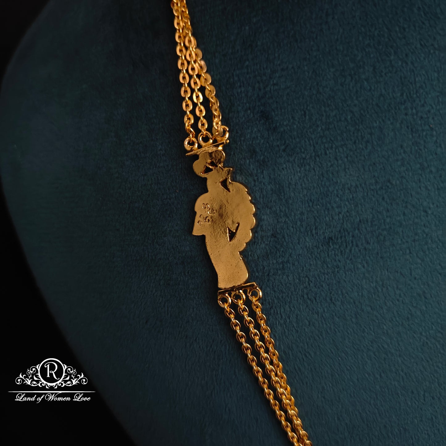 92.5 silver simple and cute chandraharam-RCK298-2