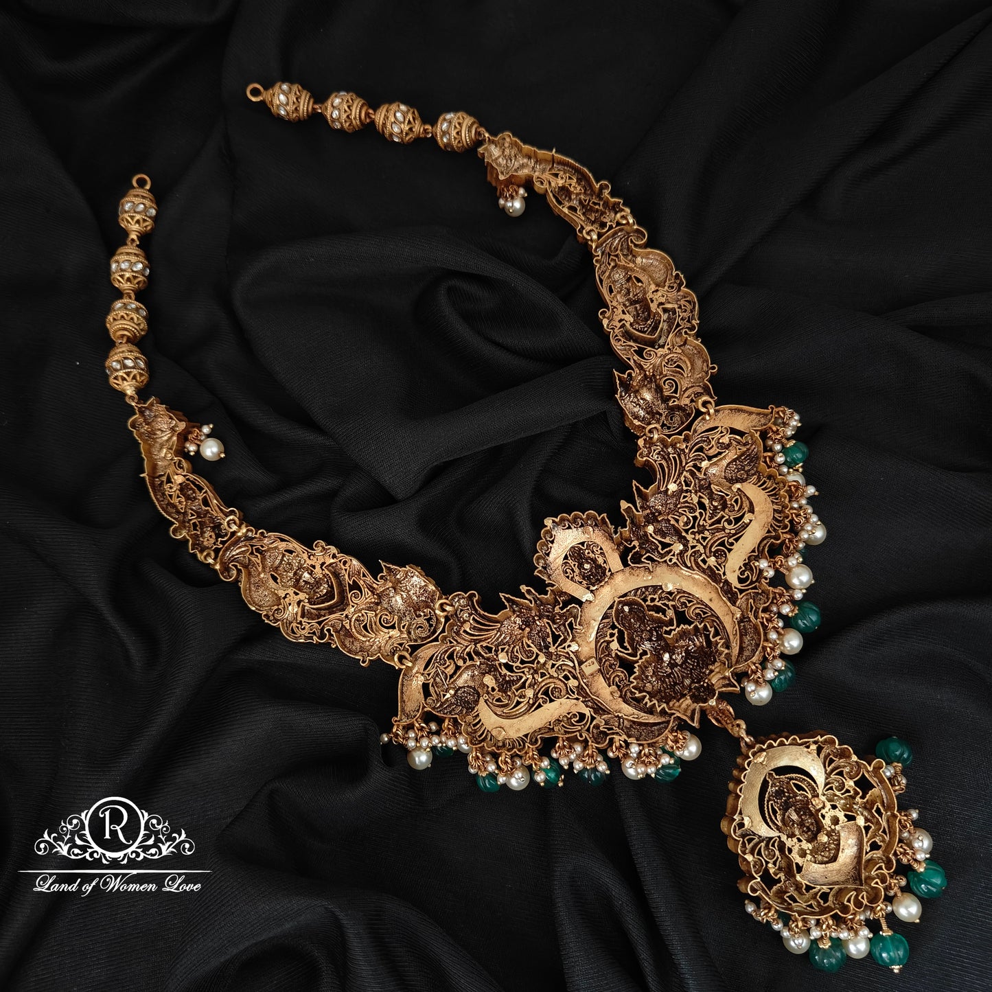 92.5-SILVER 3DDESGIN LAKSHMI DEVI HARAM-RCAZ02