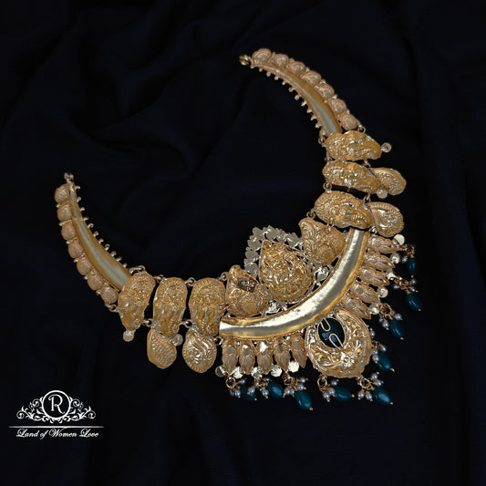 92.5-SILVER LAKSHMI DEVI NECKLACE-RCM1538