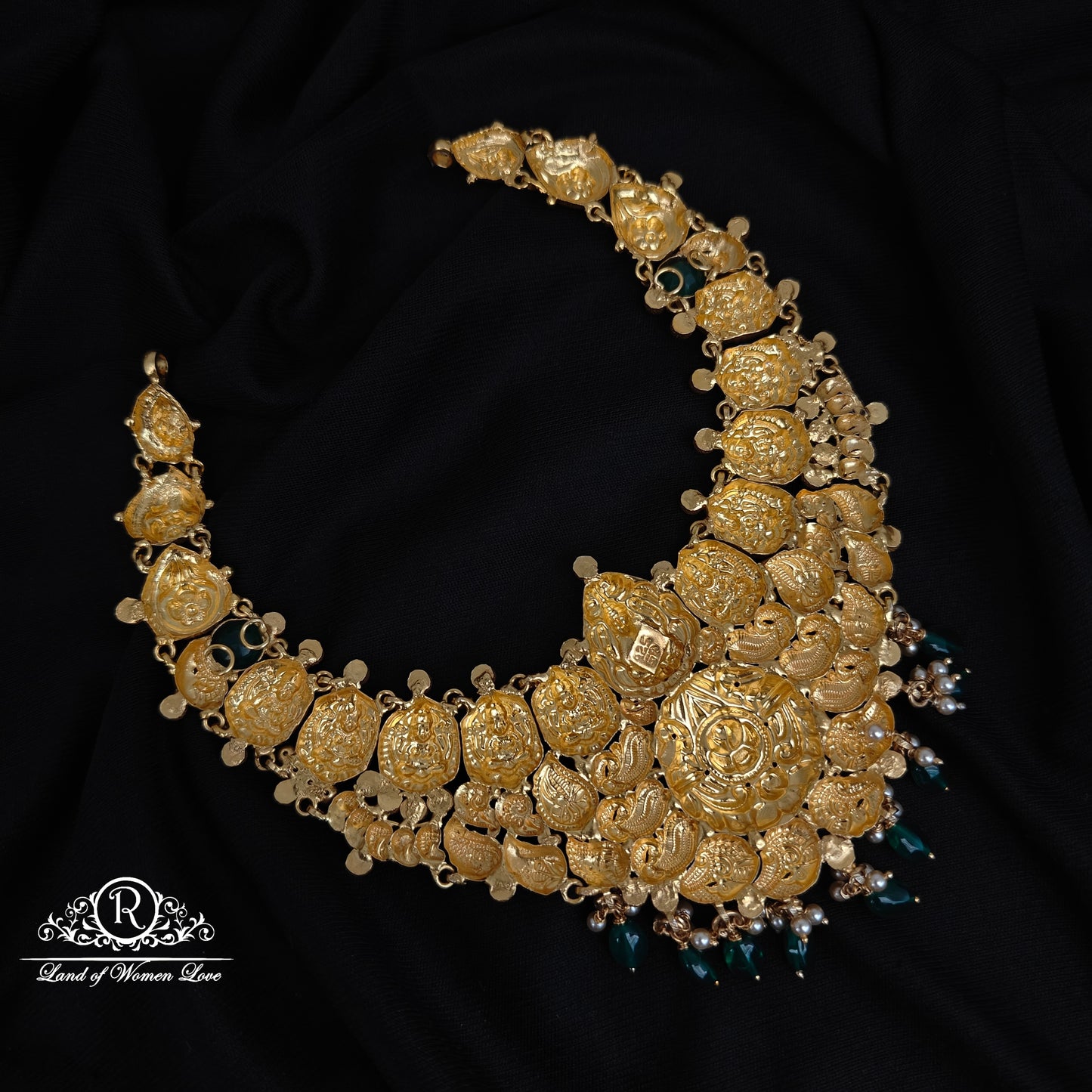 92.5-SILVER LAKSHMI DEVI NECKLACE-RCM1539