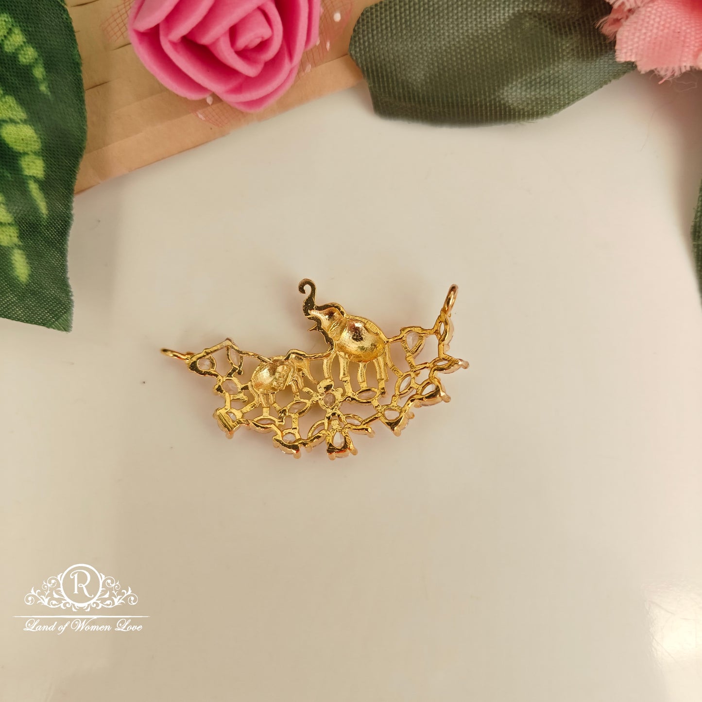 92.5-SILVER ELEPHANT MALA LOCKET-RCNJ064