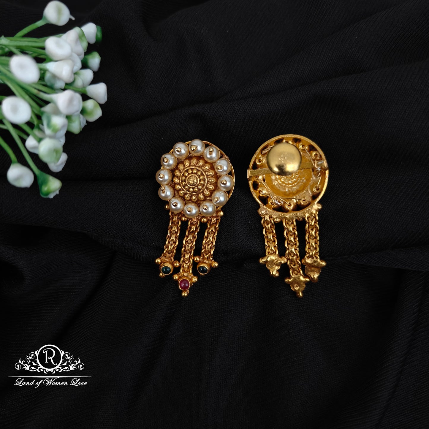 92.5 SILVERPEARL ROUND STUDS-RCJR1071