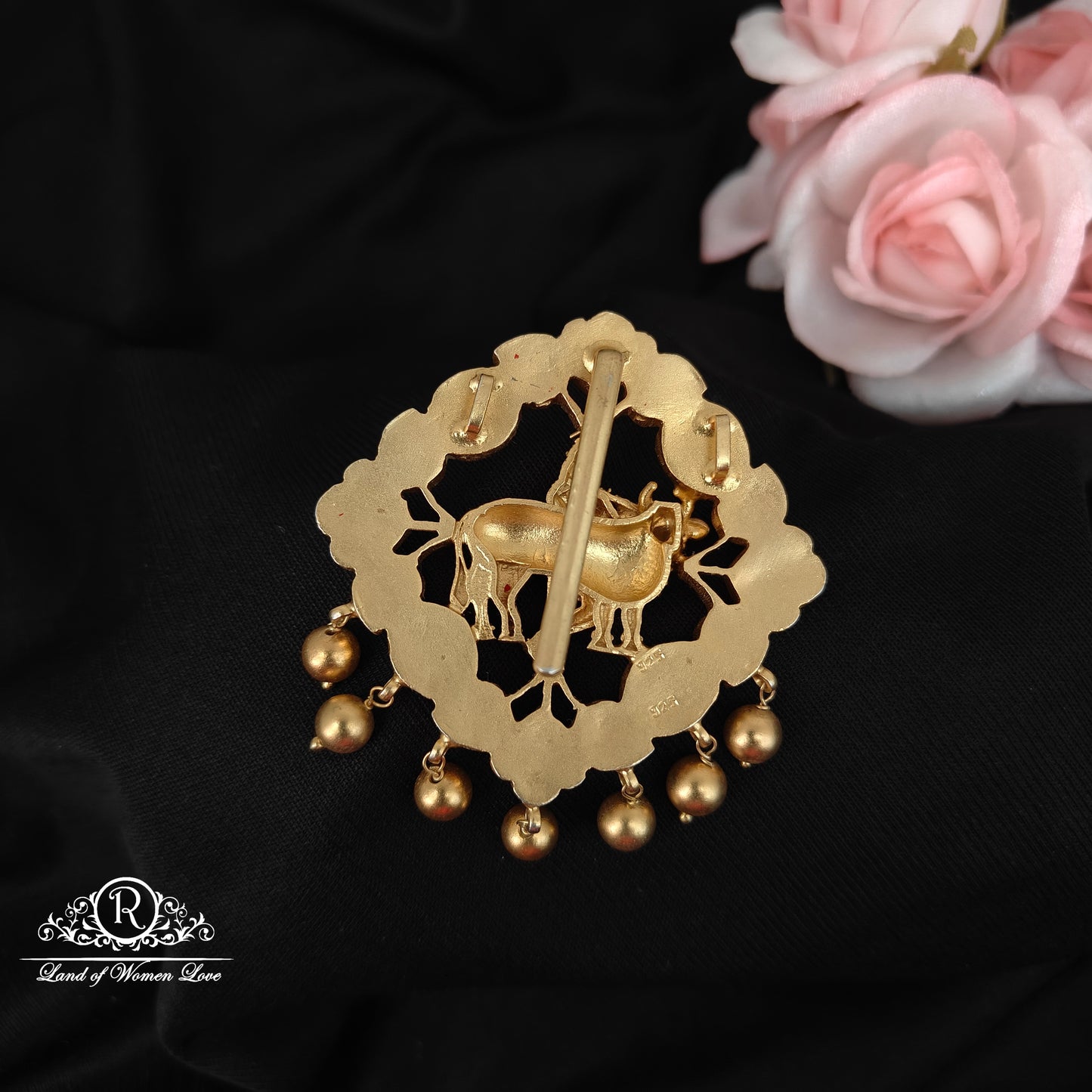 92.5 Silver navaratna pendant -RCH1173