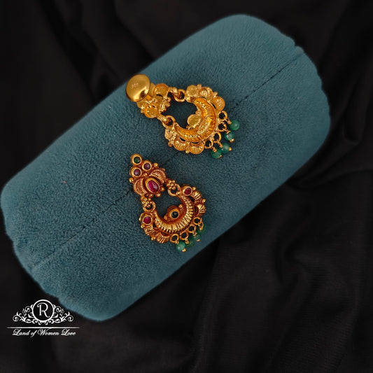 92.5 SILVER CHANDBALI EARRINGS-RCJR1055