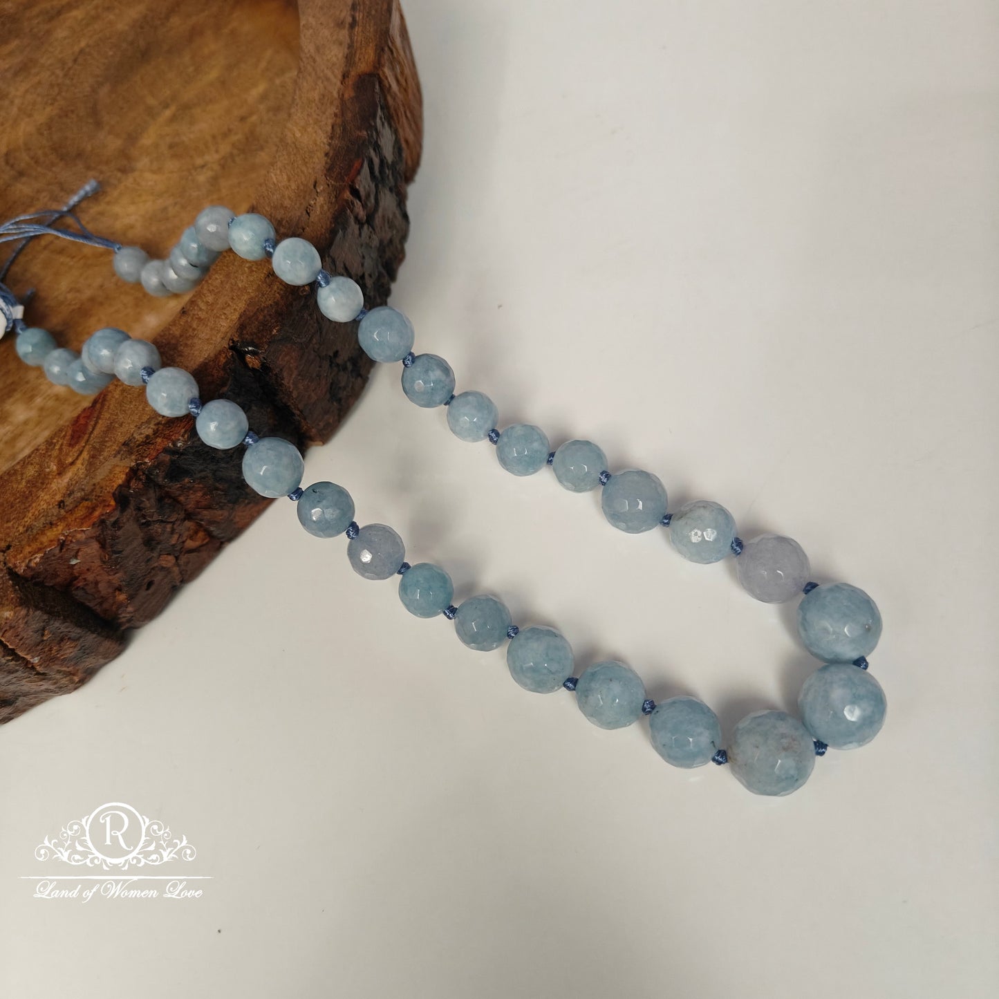 Sky blue grading cutting beads -RCMR32-2