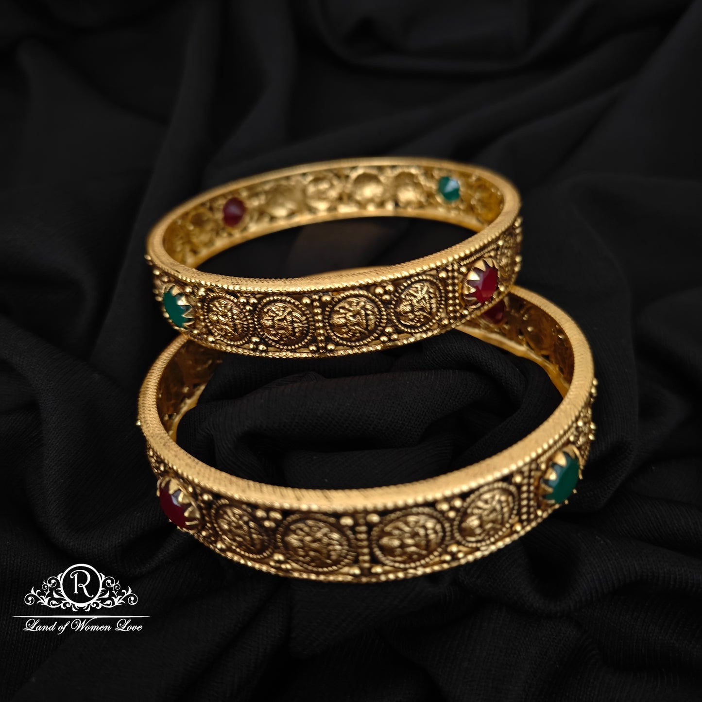 92.5 SILVER KASU MODEL BANGLES-RCM1425