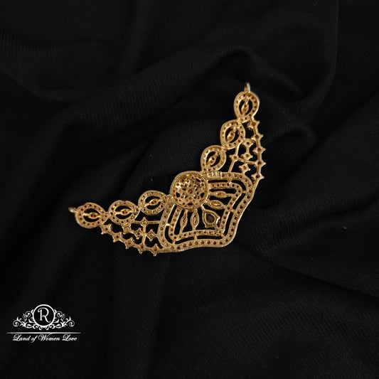 92.5 silver simple and Cute CZ stones mala locket -RCH1014