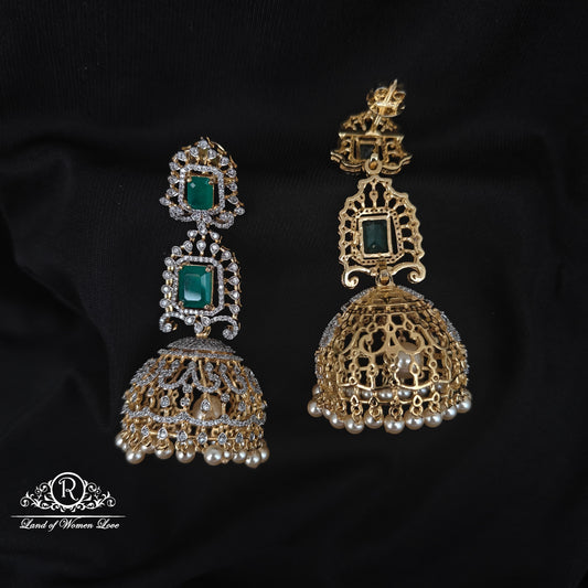 92.5 SILVER DIAMOND FINISHING JUMKAS-RCZP018