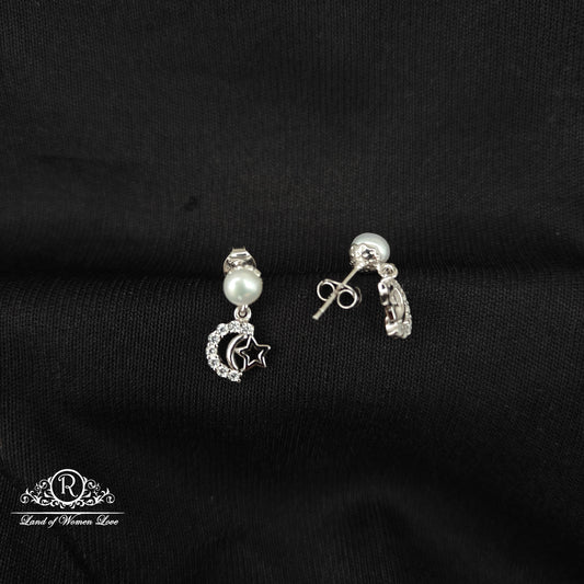 92.5 SILVER PEARL EARRINGS-RCG324