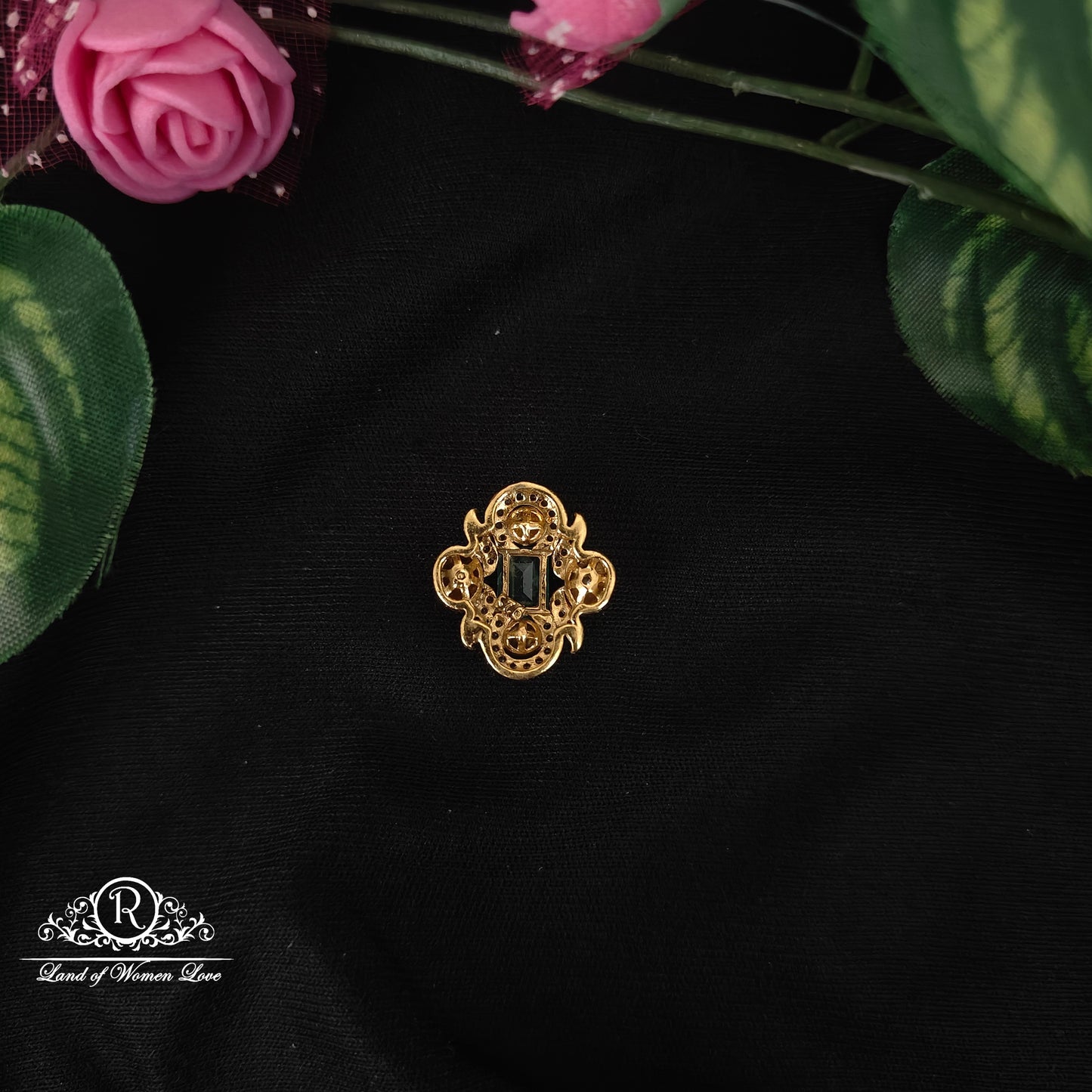 92.5-SILVER MOISSANITE SIDE LOCKET-RCMJ190