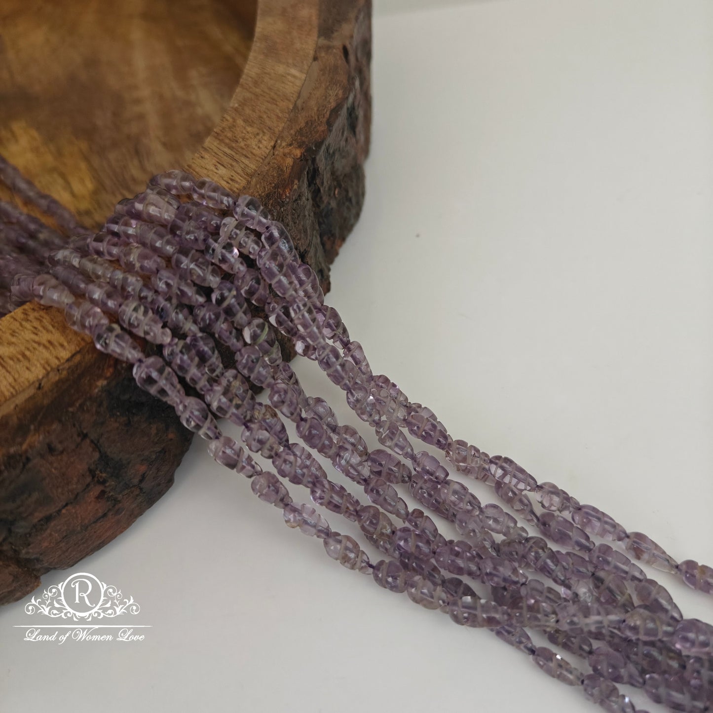 REAL AMETHYST CONE BEADS-RCJM172