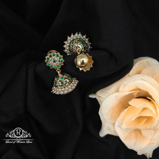 92.5 Silver Hand Made Jumkas-RCK313