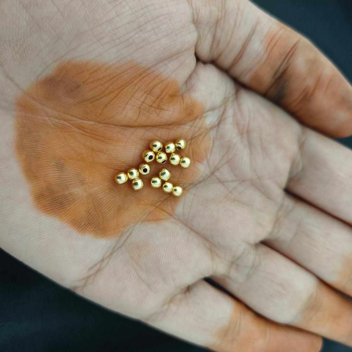 92.5 silver 3.5mm gold balls -RCAA17