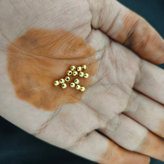 92.5 silver 3.5mm gold balls -RCAA17
