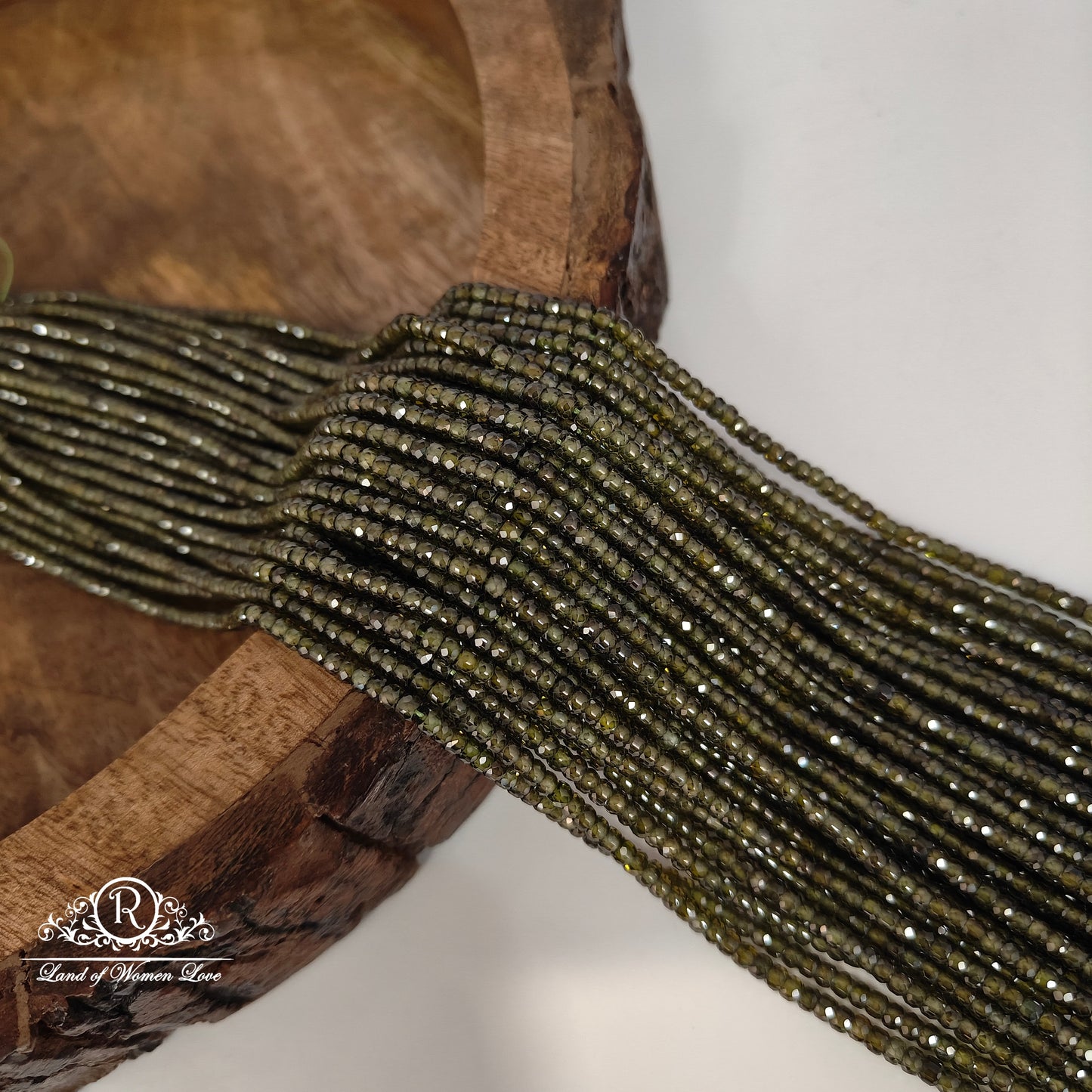Green cz beads -RCMR31