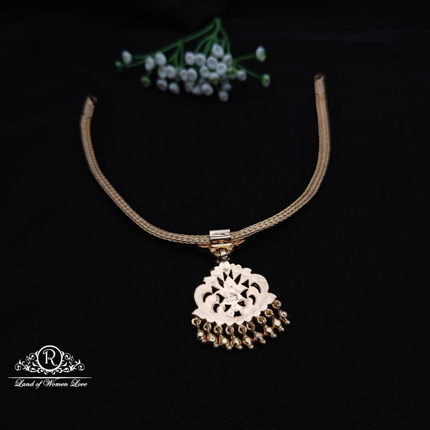 92.5 Silver Necklace-RCCP489