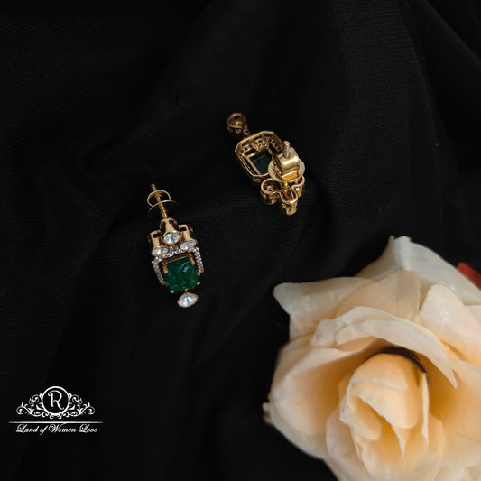 92.5 Silver Mossinate Earrings -RCMJ274