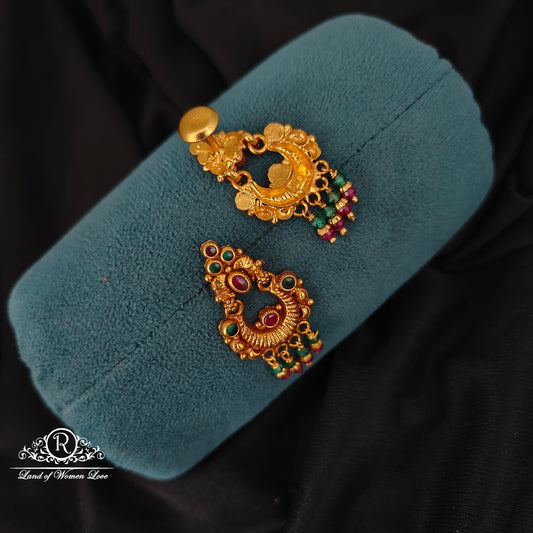 92.5 SILVER CHANDBALI EARRINGS-RCJR1049