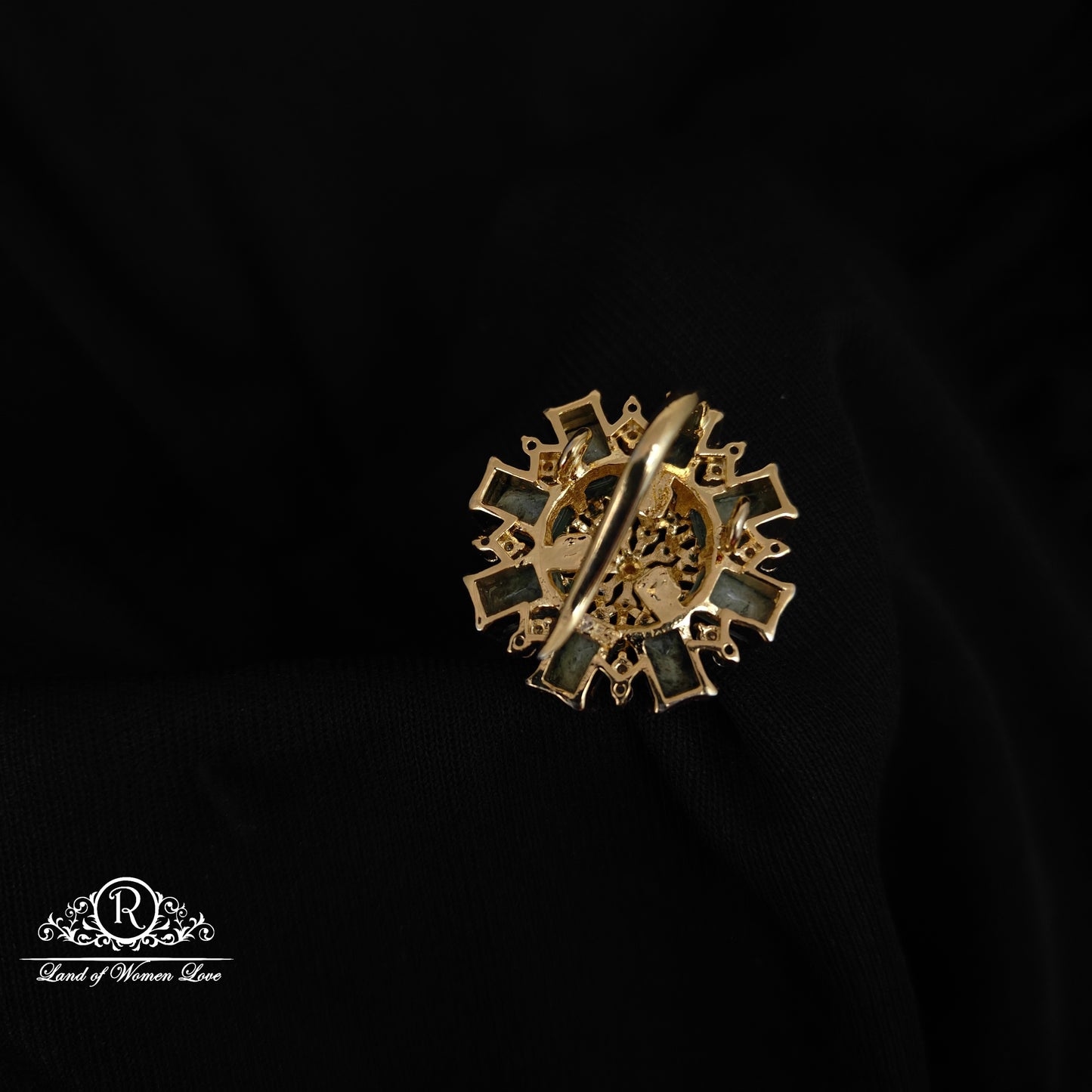 92.5 SILVER DIAMOND FINISHING PENDANT-RCM1404