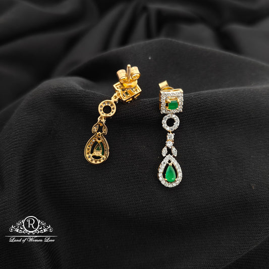92.5 silver diamond finishing earrings -RCR207