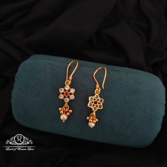 92.5 SILVER HOOK MODEL EARRINGS-RCZP055