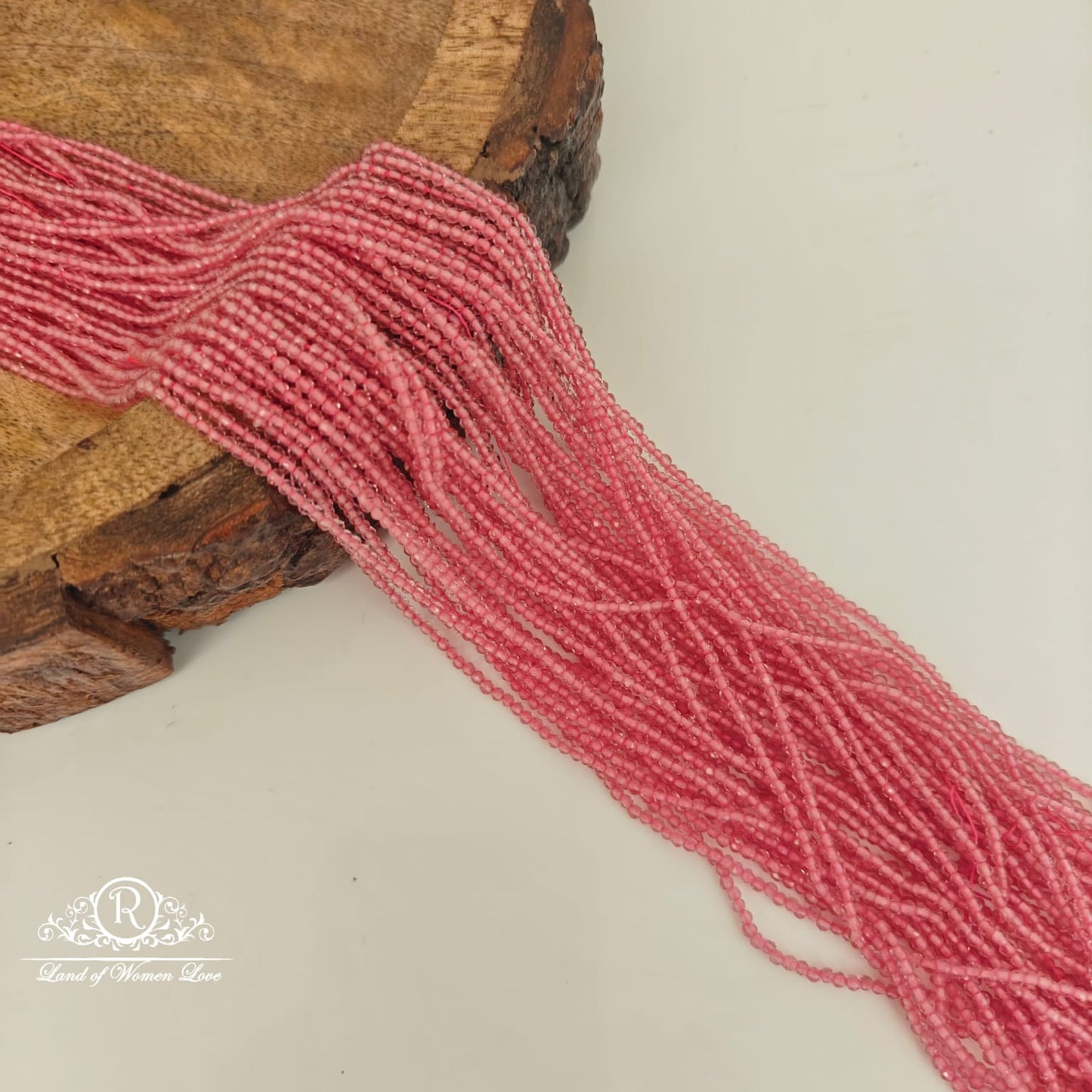 THICK PINK SPINNEL BEADS-RCJM220