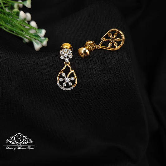 92.5 SILVER STONE EARRINGS-RCHD068