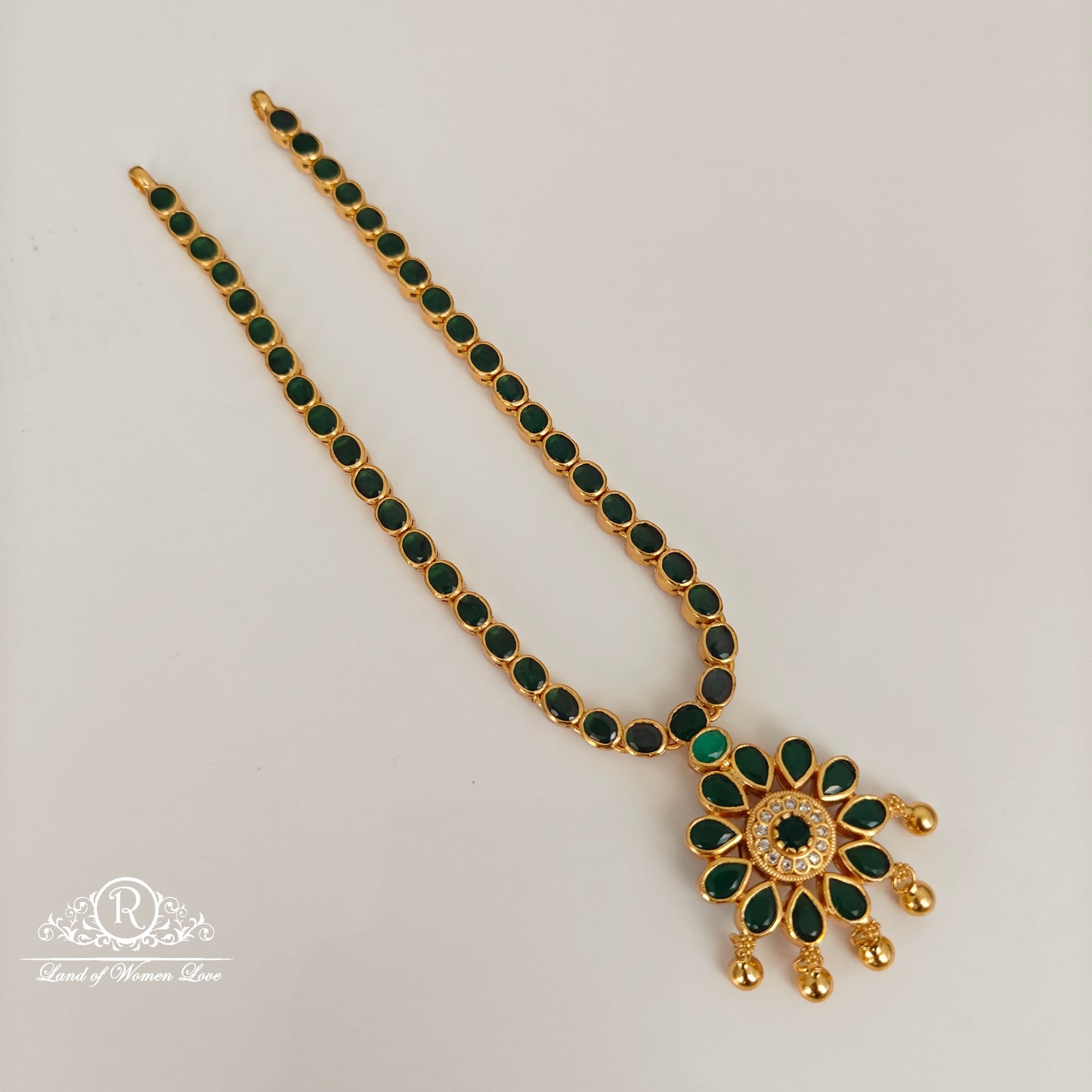 92.5 silver two side necklace set-RCL82