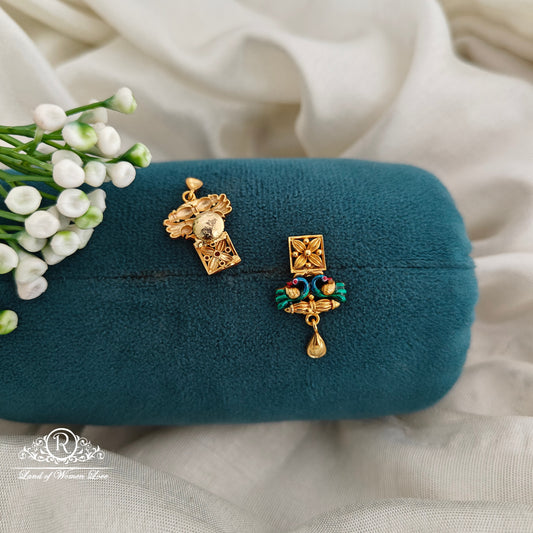 92.5 Ultra premium peacock design earrings-RCR160