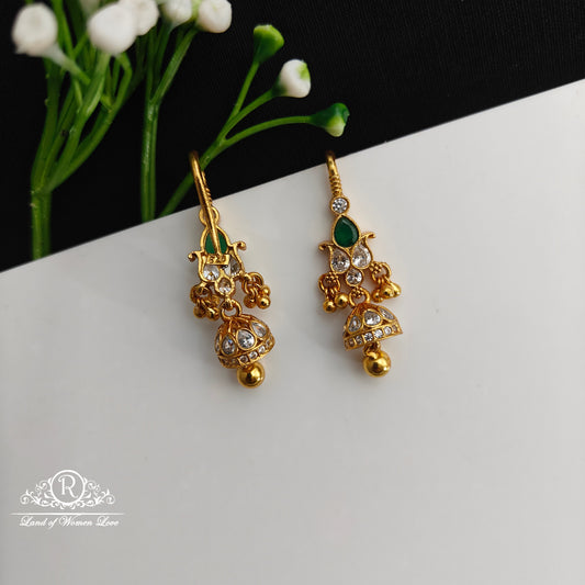 92.5 Silver Hook Model earrings-RCCP492