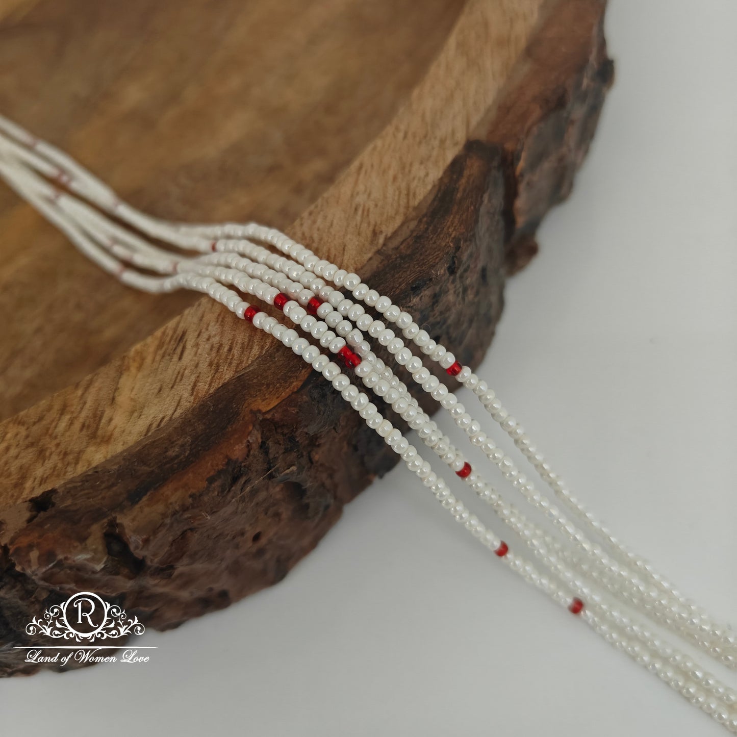 RED COLOUR POT PEARLS-RCJM035