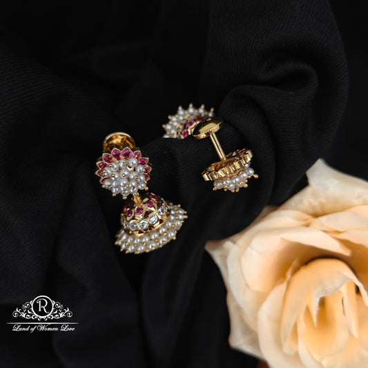 92.5 Silver Hand Made Jumkas-RCK316